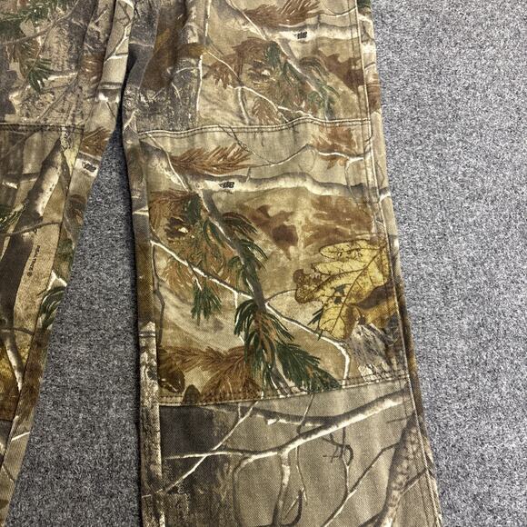 Realtree Camo Men's 34x342Double Knee Cotton Camouflage Pants Outdoor Hunting - Picture 2 of 7